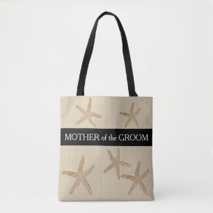 Beach wedding Mother of groom sand burlap Tote Bag