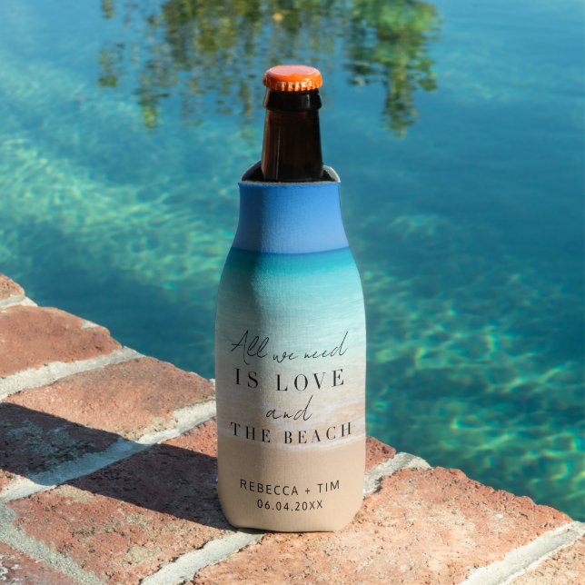Beach Wedding Party Favours  Bottle Cooler (In Situ Pool)