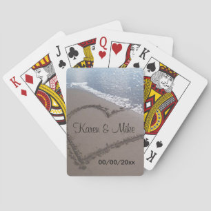 Beach Wedding Playing Cards