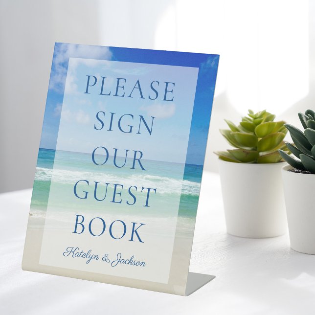 Beach Wedding Please Sign Our Ocean Guest Book (Creator Uploaded)