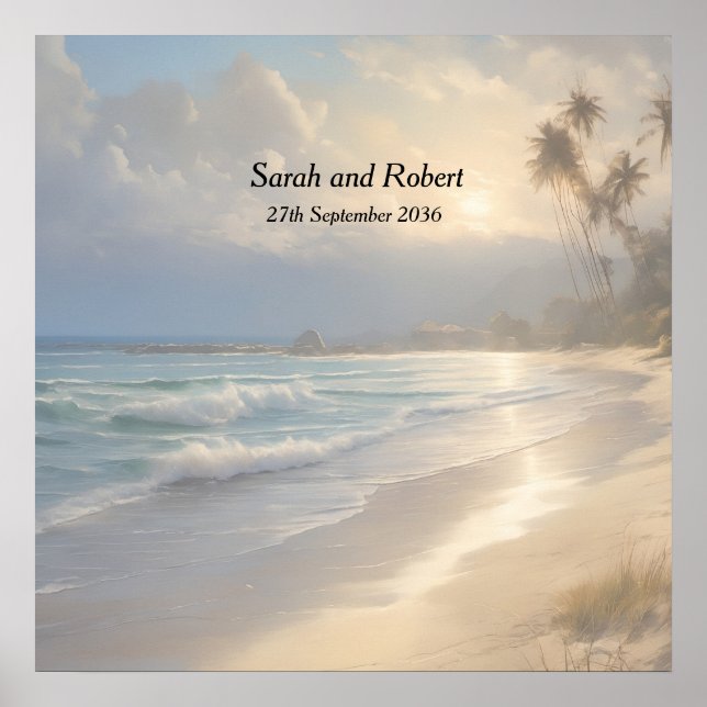 Beach Wedding Poster (Front)