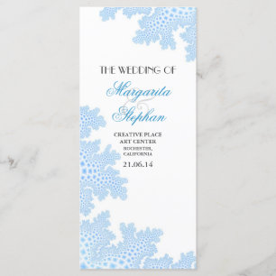 beach wedding programs with sea coral programme