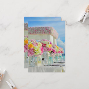 Beach, Wedding, Reception, Table Setting, Centerpi