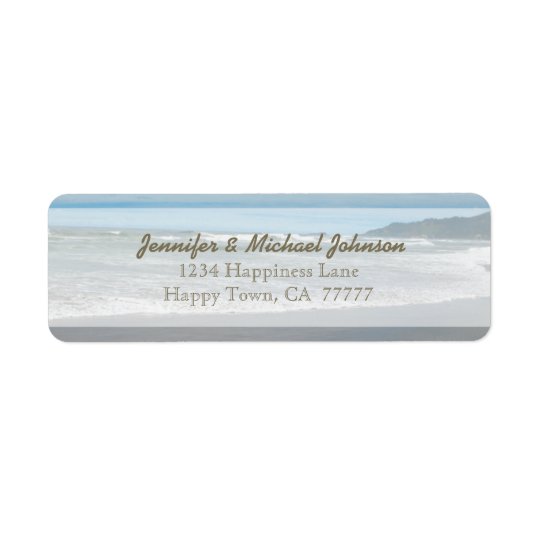 Beach Wedding Return Address Labels