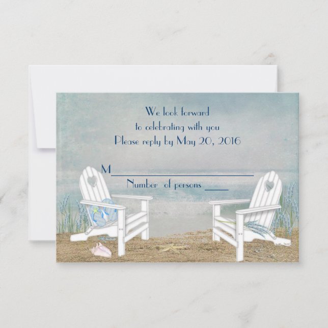 Beach Wedding RSVP (Front)