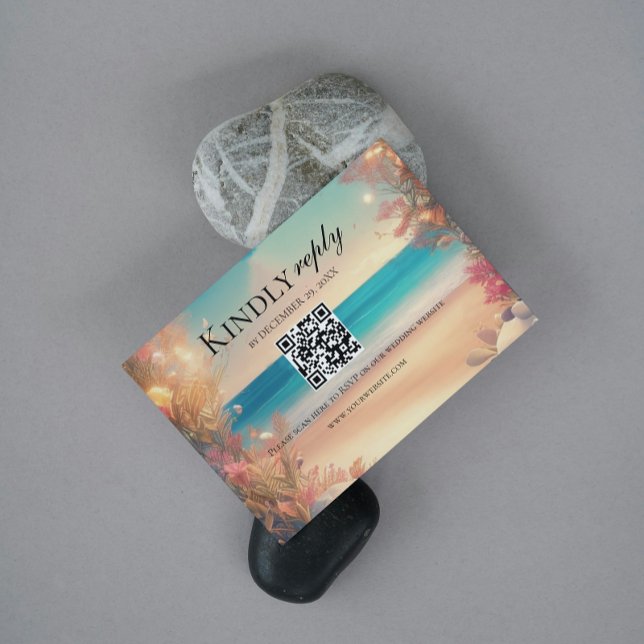Beach Wedding rsvp  (Creator Uploaded)