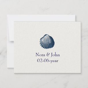 beach wedding RSVP Card