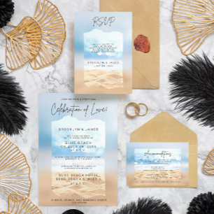 Beach Wedding RSVP Cards