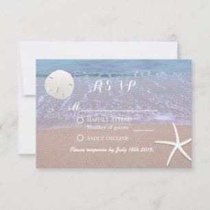 Beach Wedding Sand Dollar & Starfish Response