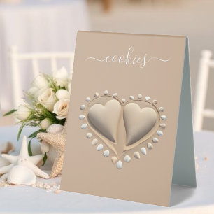 Beach Wedding Sand Hearts-Cookies