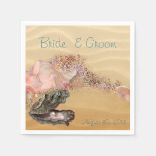 Beach Wedding Sandy Shore Napkin