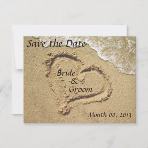 Beach Wedding Save the Date invitations