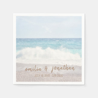 Beach Wedding | Seaside Wedding Napkin