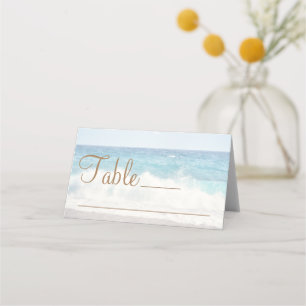 Beach Wedding Seaside Wedding Place Card