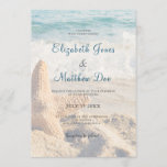 Beach Wedding - Seaside Wedding - Romantic Beach Invitation<br><div class="desc">This beautiful beach themed wedding invitation is perfect for those getting married on the beach! The design with the sea star makes it perfect for a seaside wedding. This beach themed wedding invitation can customised to your like and to the specifics of your wedding. Make this your custom wedding invitation!...</div>