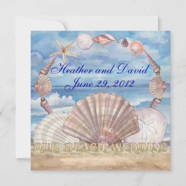 Beach Wedding - SRF Invitation (Front)