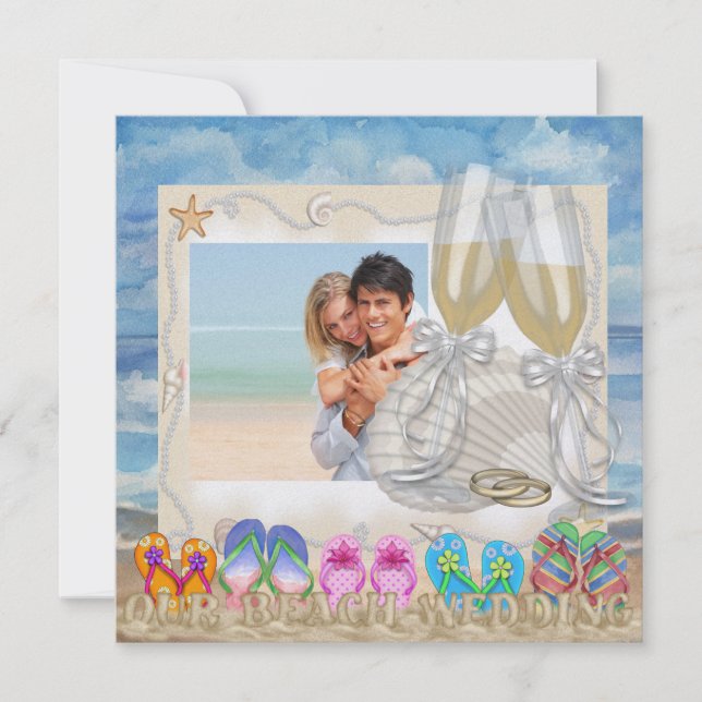 Beach Wedding - SRF Invitation (Front)