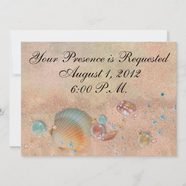 Beach Wedding - SRF Invitation (Front)