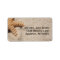 Beach Wedding Starfish in Sand Label