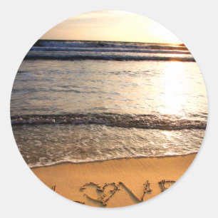 Beach Wedding Sticker