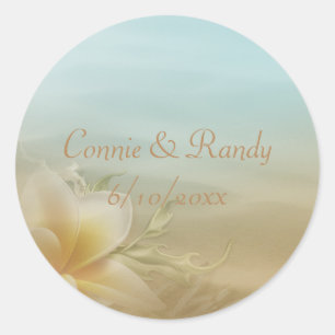 Beach Wedding Sticker