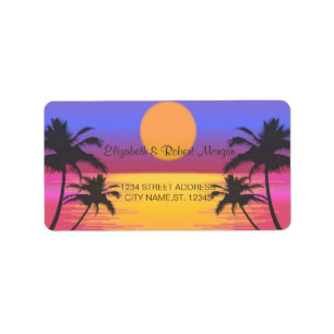 Beach Wedding Sunset   Wedding Label