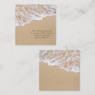 Beach Wedding Surf Reception Enclosure Card