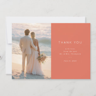 Beach Wedding Thank You Card