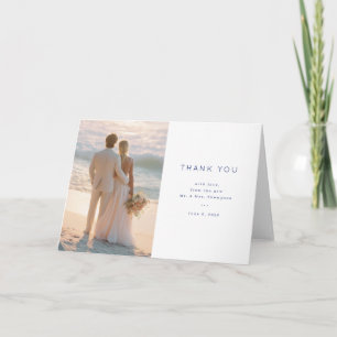 Beach Wedding Thank You Card