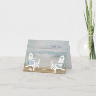 Beach Wedding Thank You Card