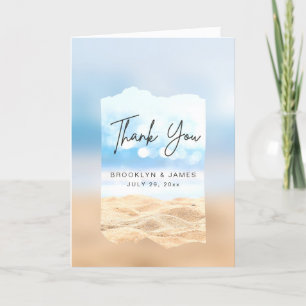 Beach Wedding Thank You Cards