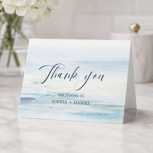 Beach Wedding Thank You Cards (Creator Uploaded)