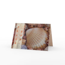 Beach Wedding Thank You Notecards