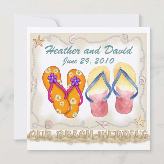 Beach Wedding Thank You - SRF (Front)