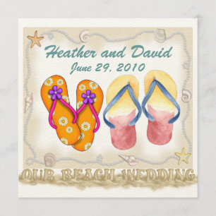 Beach Wedding Thank You - SRF Card