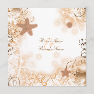 Beach wedding theme elegant menu