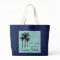 Beach Wedding Tote Bags Caribbean Palm Trees