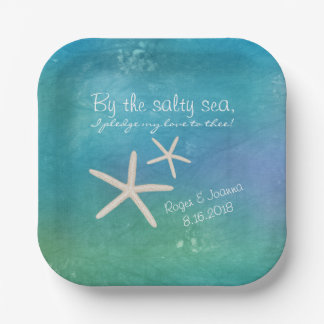 Beach Wedding Tropical Starfish Cake Plate