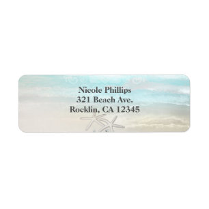 Beach White Starfish Elegant Summer Invitation