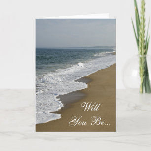 Beach Will You Be My Bridesmaid Invitation