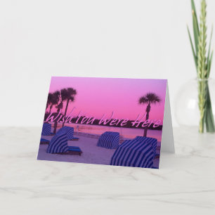 Beach Wish You Were Here Card. Card