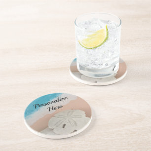 Beach Wishes Seashells Coaster