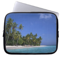 Beach with palm trees, Maldives