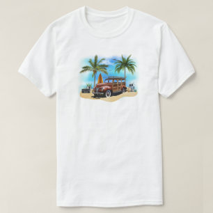 Beach Woody Wagon T-Shirt