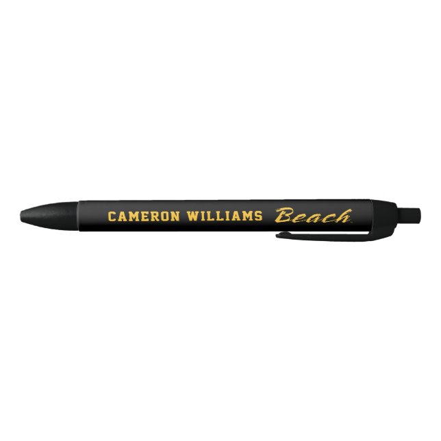 Beach Wordmark Black Ink Pen (Bottom)
