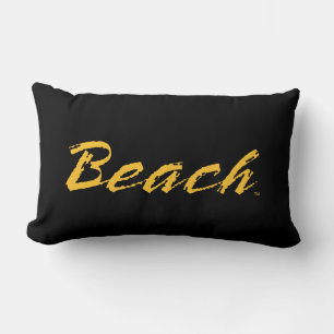 Beach Wordmark Lumbar Cushion