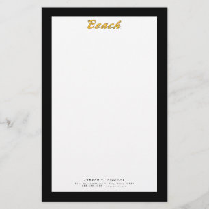 Beach Wordmark Stationery