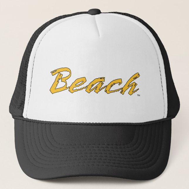 Beach Wordmark Trucker Hat (Front)