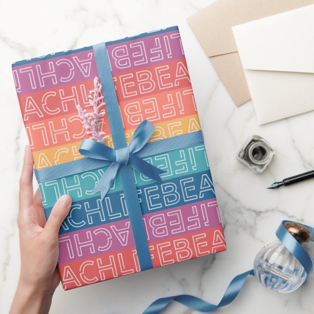 Beach Wrapping Paper, Summer Gift Wrap (Gifting)