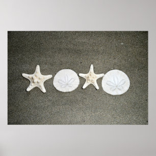 Beach X's and O's Photo Poster